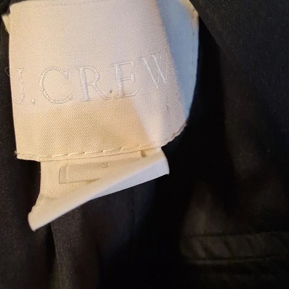 J. Crew Black Silk Chiffon Formal Dress Size 8 Petite - Picture 5 of 9
